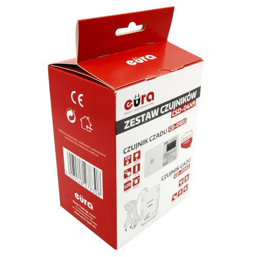 Zestaw czujników czadu i gazu LPG  EL HOME CSD-04N9