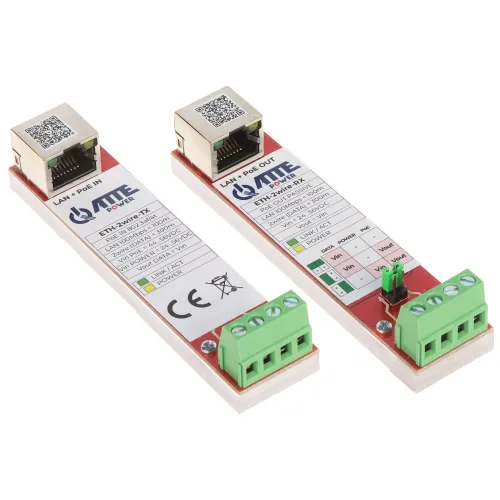 Zestaw konwerterów utp / 2-wire do transmisji LAN POE ETH-2WIRE-SET KOMPLET 2 SZT ATTE