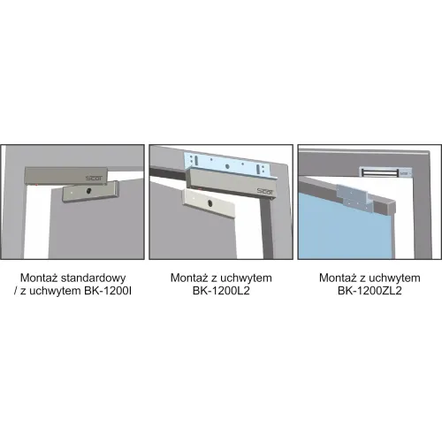 Zwora elektromagnetyczna EL-1200TSL2 540KG z sygnalizacją i zwłoką czasową