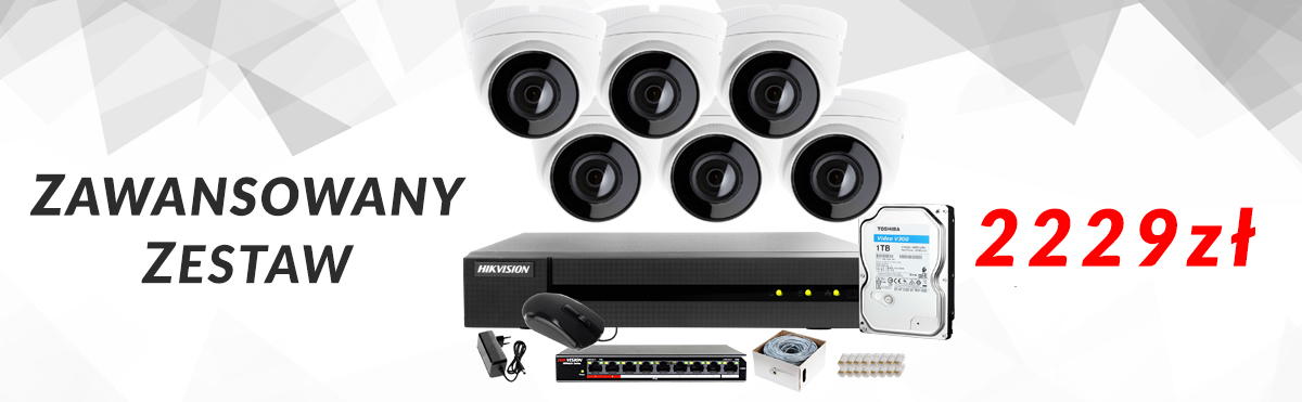 Zestaw zaawansowany monitoring sklepu